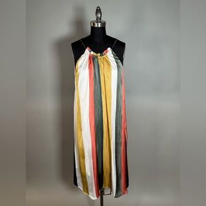 Mystree Multicolor striped Aline Dress